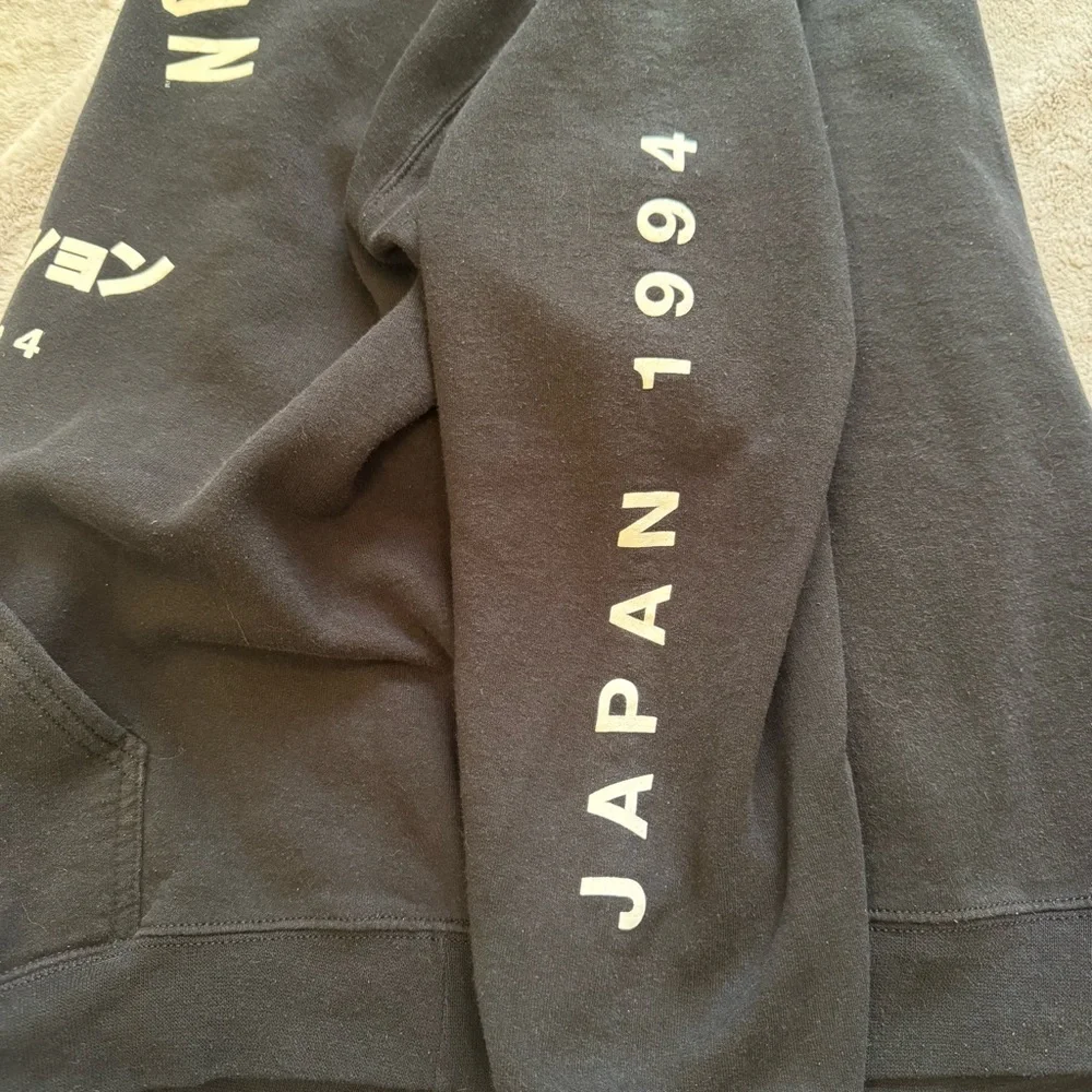 PlayStation‎ Hoodie Japan 1994 Logo Black Pullover Gamer Sweatshirt Men’s M